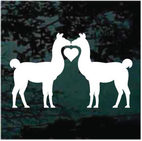 Llama Love Window Decals
